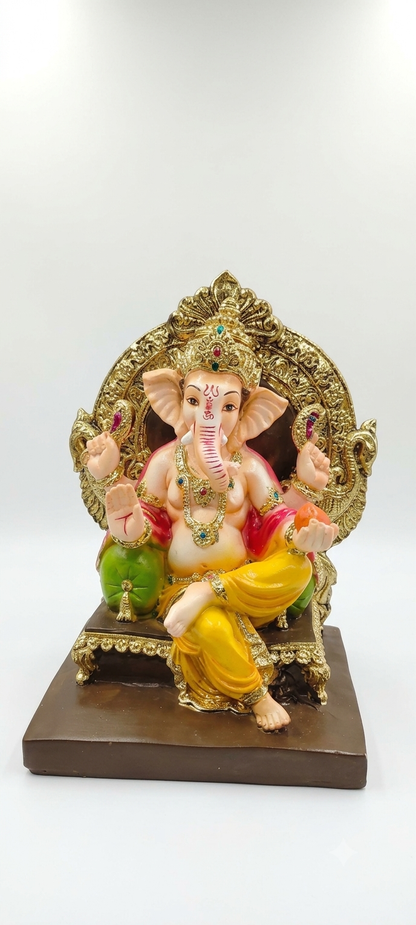 Singhasan ganesh new(9.5 inch)
