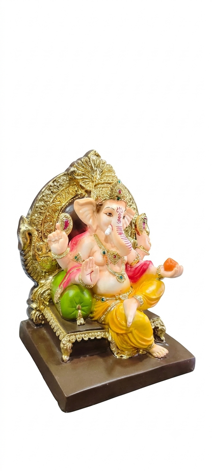 Singhasan ganesh new(9.5 inch)