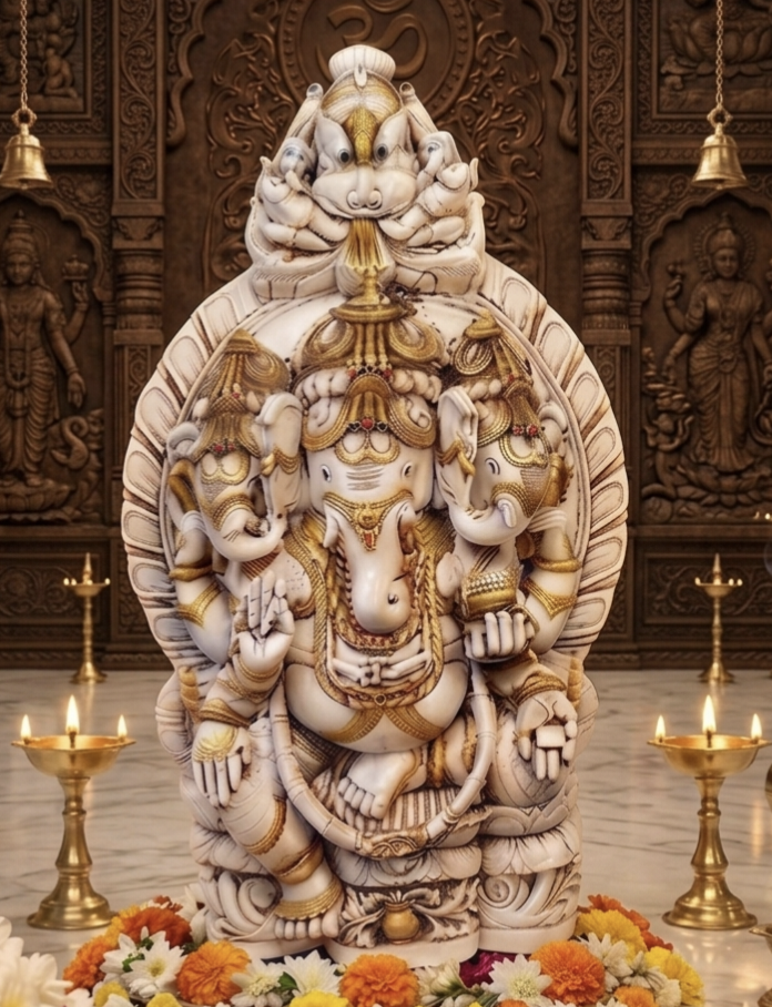 3 Face Ganesh (22.5inch)