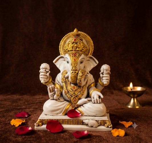 Chowki Ganesh Medium (7.5inch)