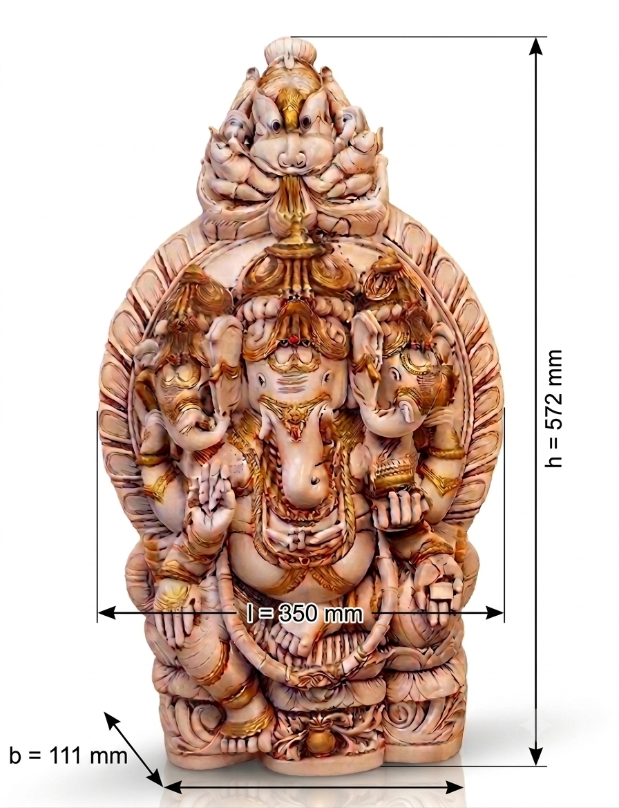 3 Face Ganesh (22.5inch)