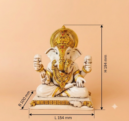 Chowki Ganesh Medium (7.5inch)