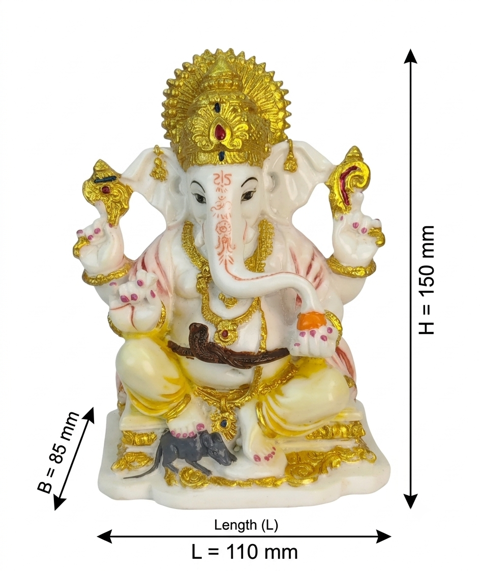 Chowki Ganesh new small ( 6 inch)