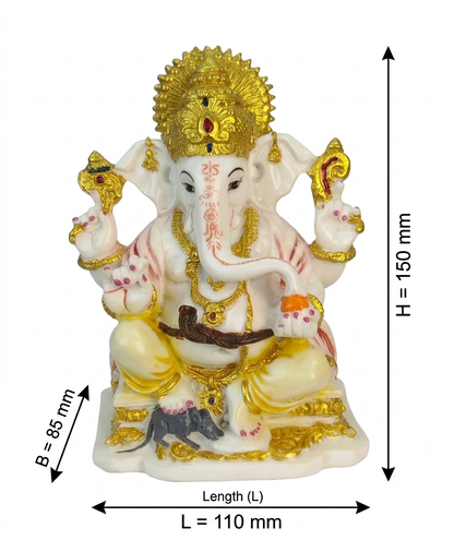 Chowki Ganesh new small ( 6 inch)