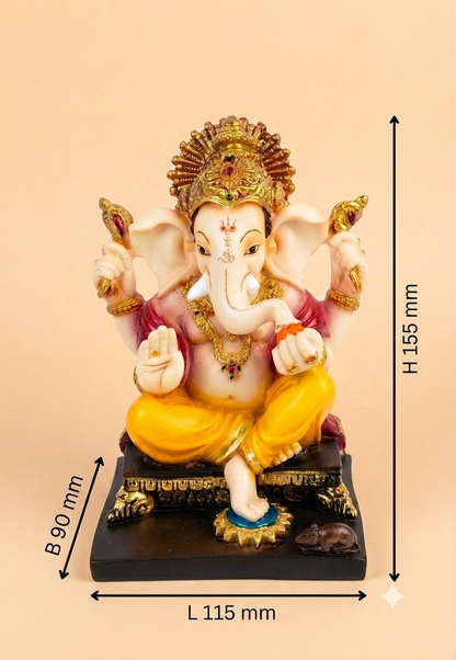 Chowki Ganesh small (6 inch)
