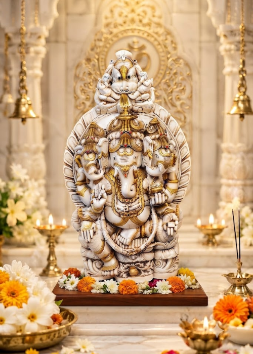 3 Face Ganesh